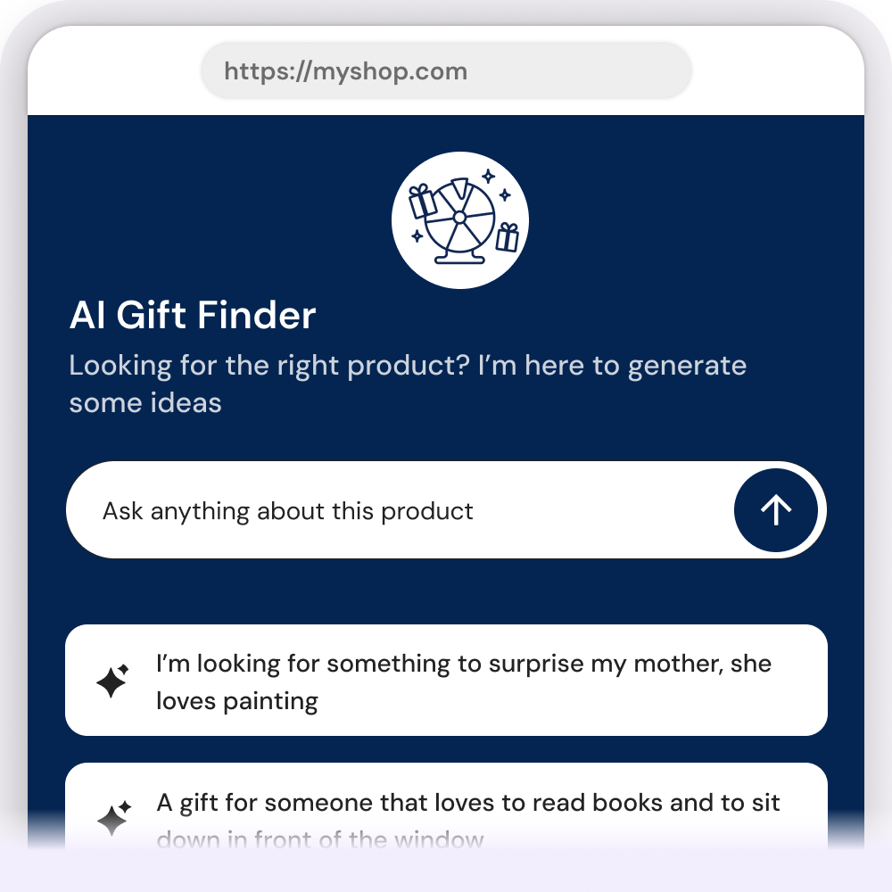 Направляйте открытия с AI-помощником подарков