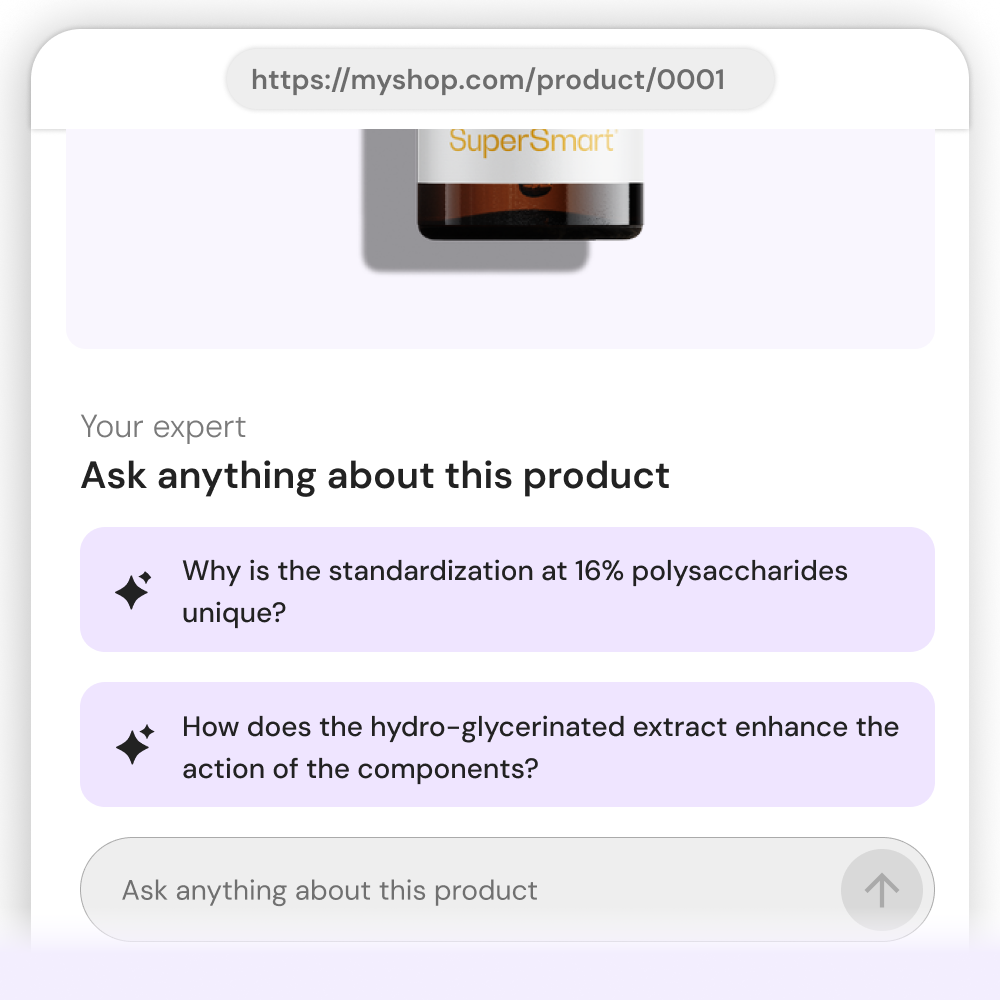 Сохраняйте продажи с AI Q&A о продукте